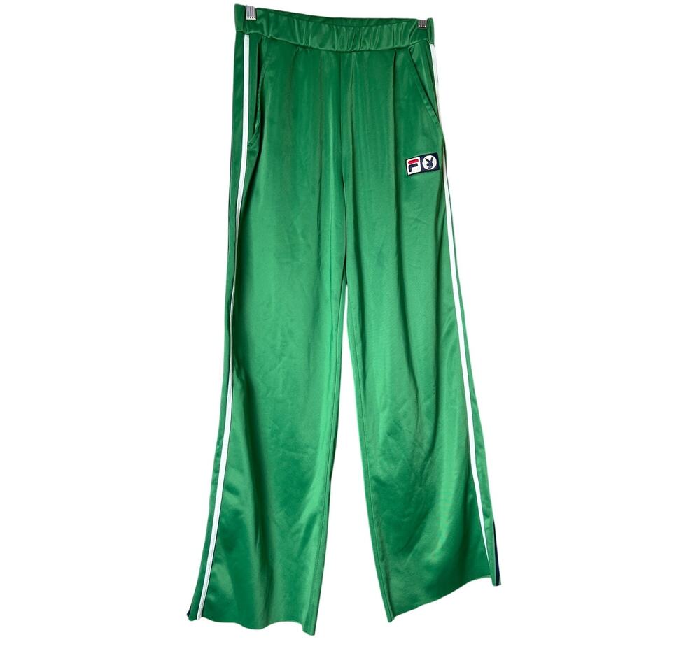 Fila Playboy Mardi Small Women's Green Track Pants *Chopped Bottoms*